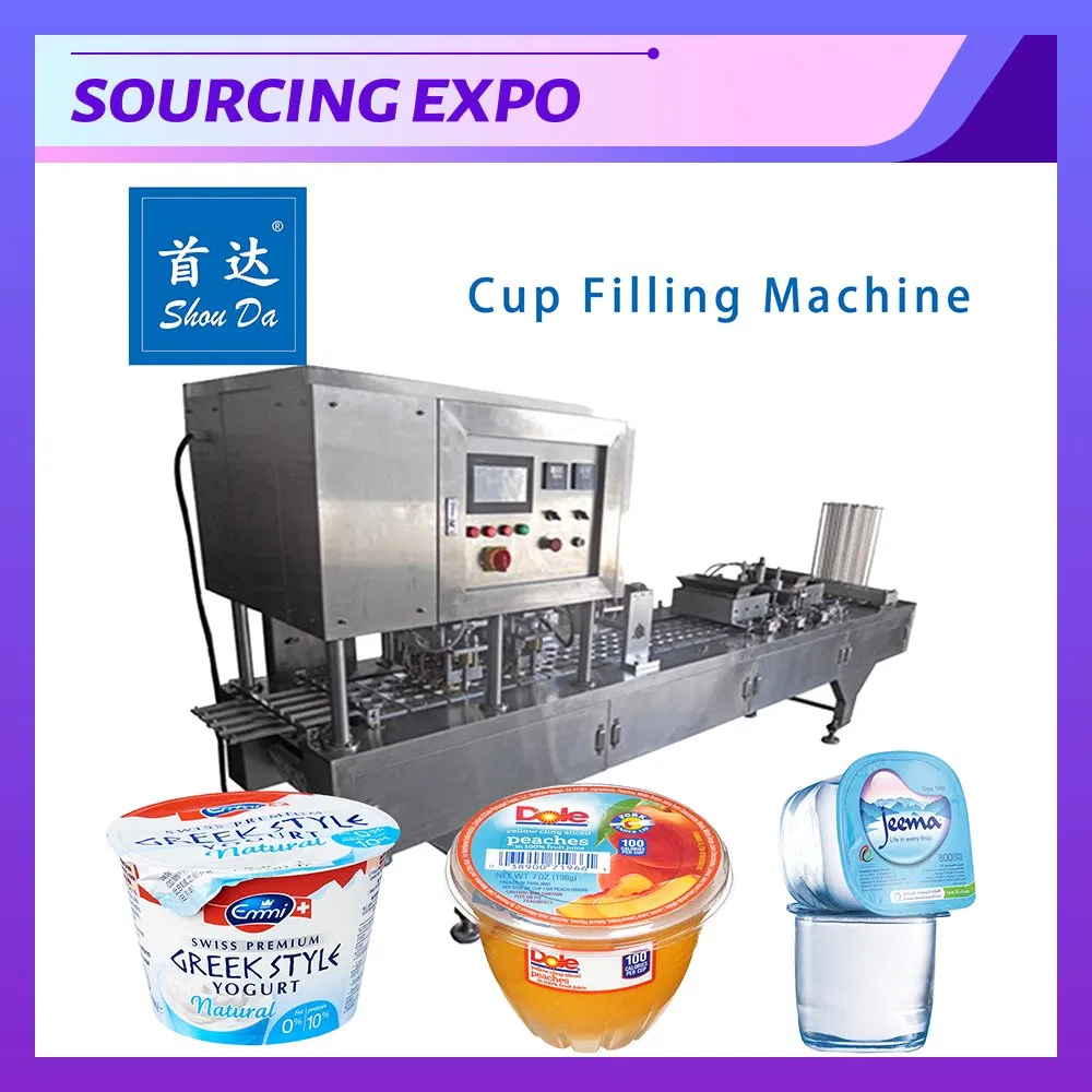 2/4 Automatic Water Juice Jelly Coffee Cup Filling Sealing Machine (CE)