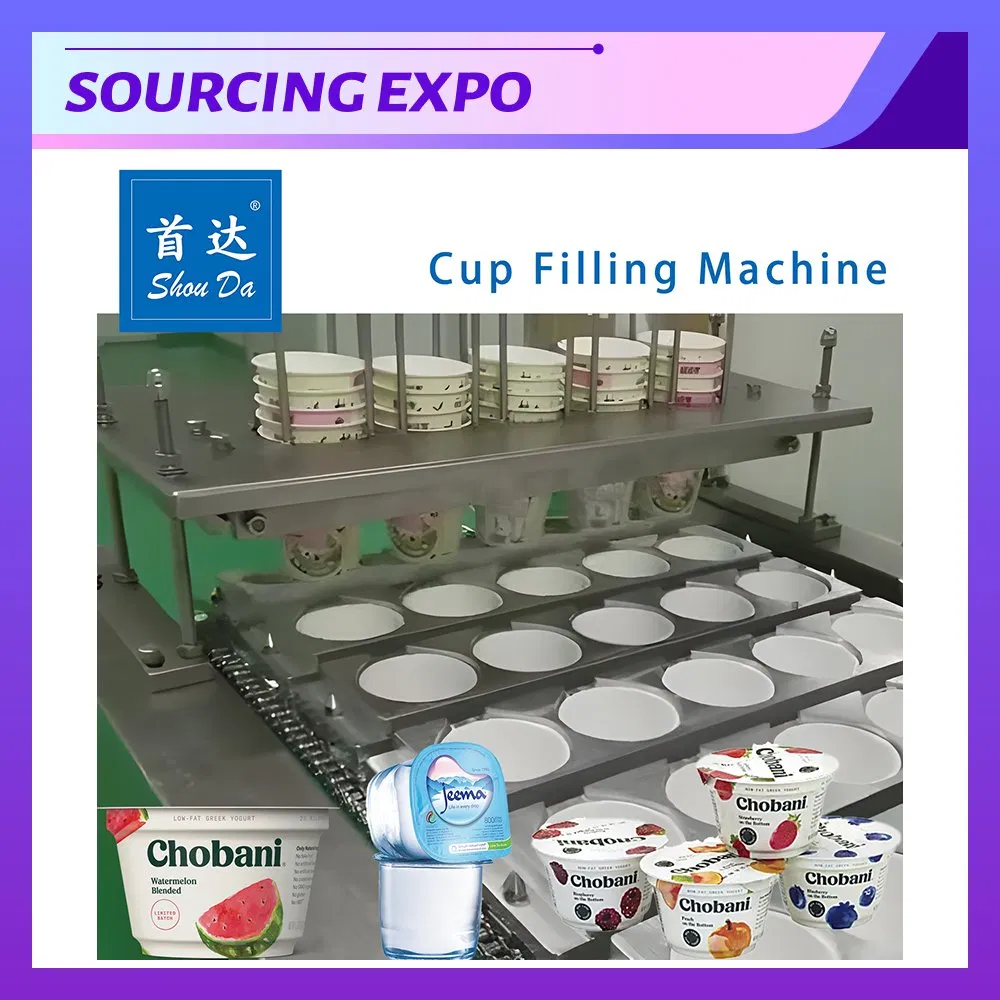 Automated Food Packaging High-Speed Fruit Granule Jelly Cup Filling and Sealing Machine Line