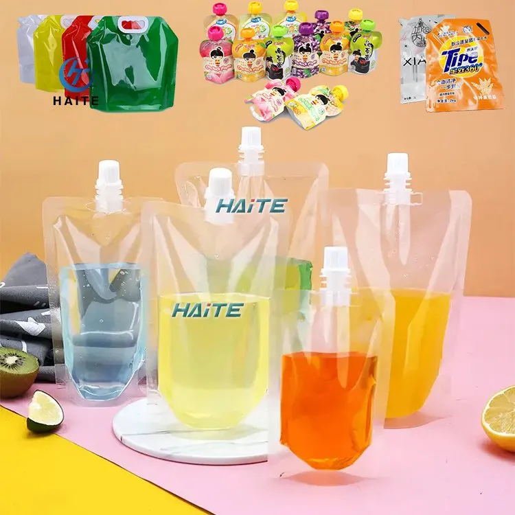 Automatic Spout Pouch Doypack Package Machine Juice Milk Jelly Filling Sealing Machine for Standing up Pouch