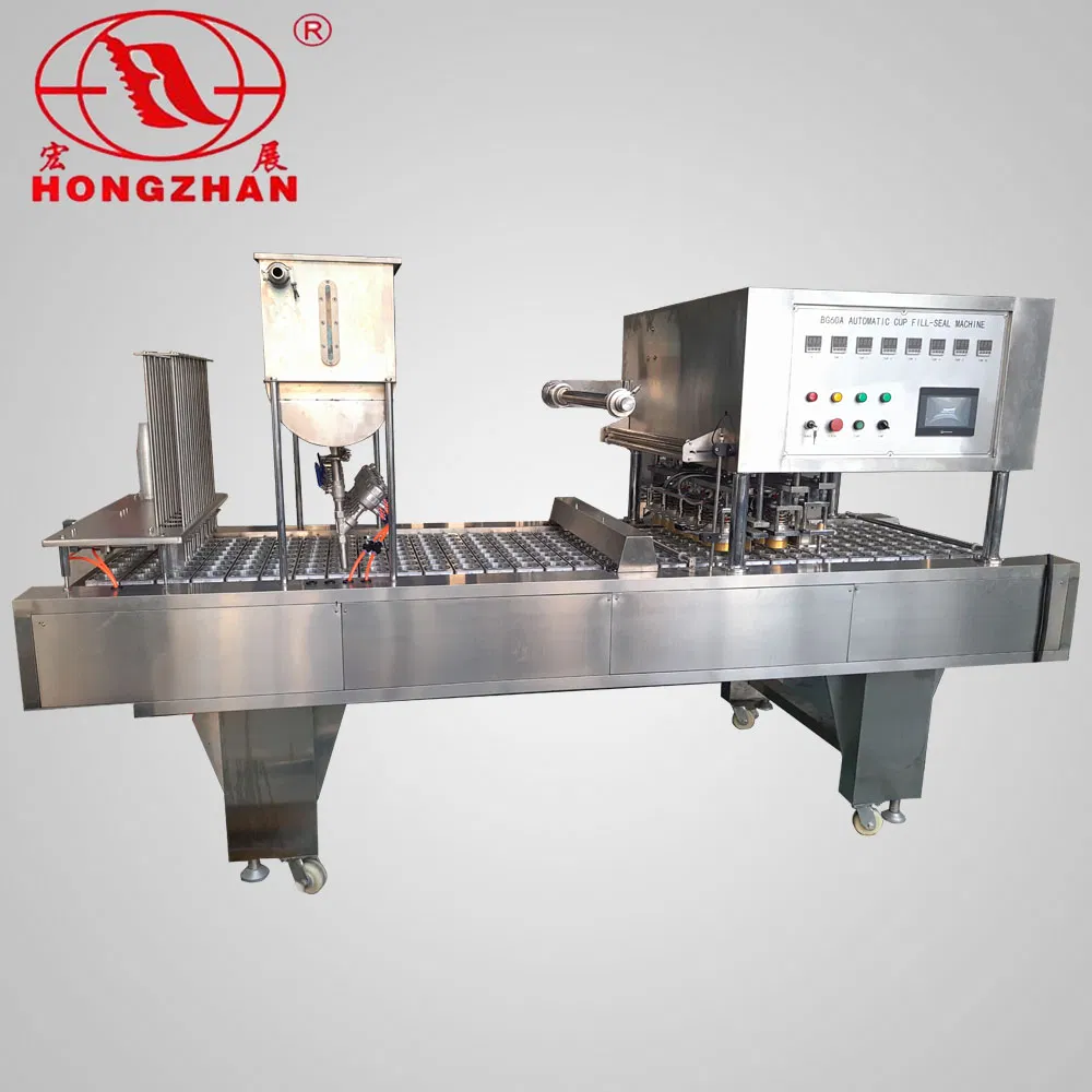 Automatic Yogurt Cup/Jelly Cup/Plastic Cup Filling Sealing Machine for Sale