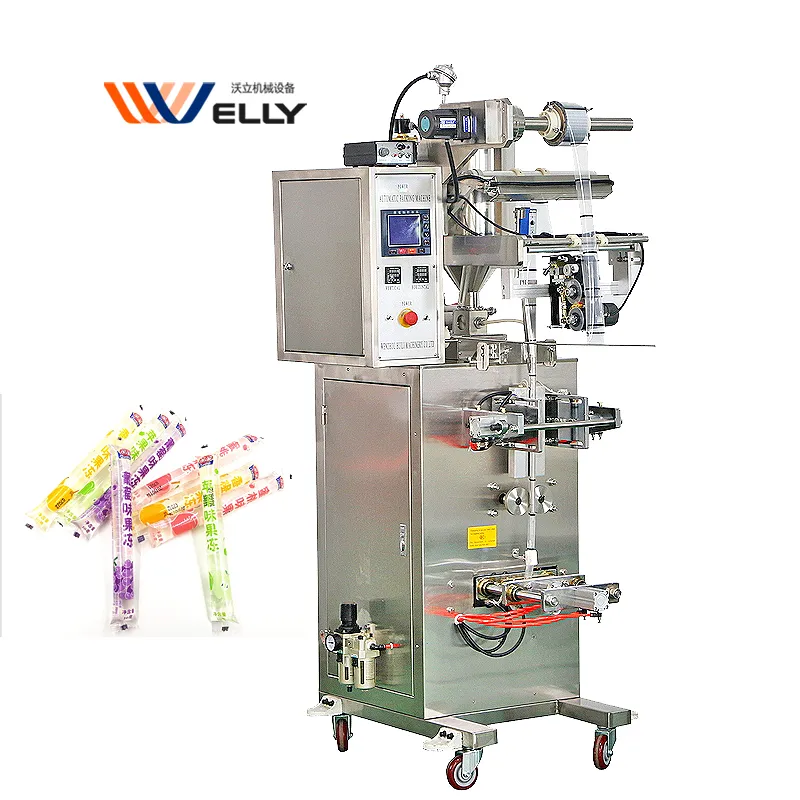 Back Sealing Liquid Jelly Strip Jelly Stick Filling Machine Ice Pop Packing Machine
