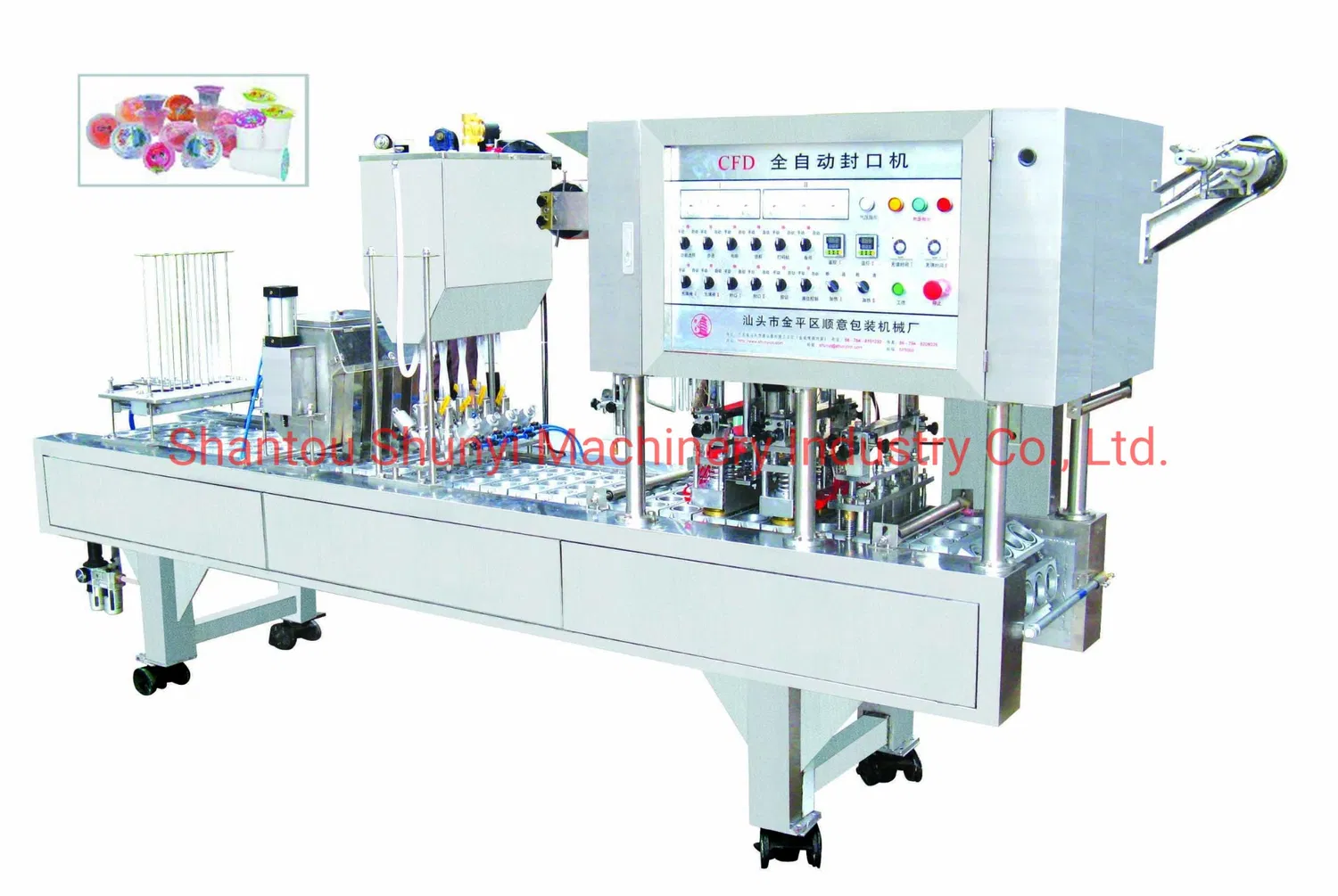 Cfd Jelly Water Cup Filling Sealing Machine