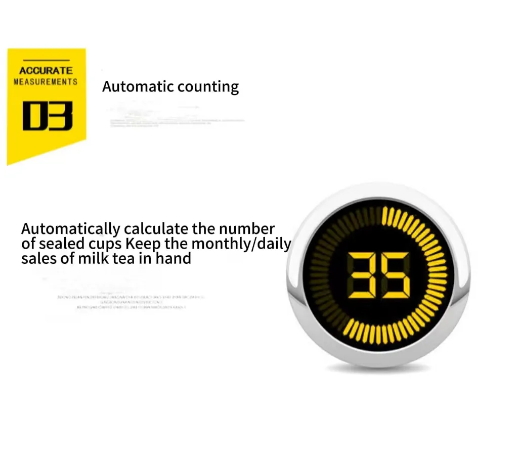 Cup Sealing Machine Plastic Yogurt Cup Sealer Juice Bubble Tea Equipment Fully Automatic Jelly Boba Milk Tea Cup Sealing Machine