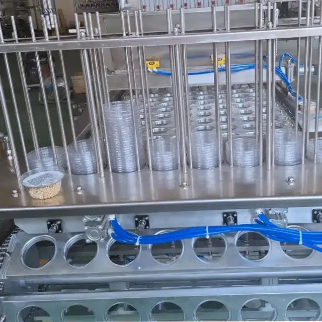 Factory Industrial Milk Juice Yogurt Jelly Cup Filling Sealing Packing Machine Plant