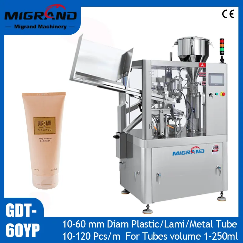 Hot Fill Petroleum Jelly Tube Filling and Sealing Machine