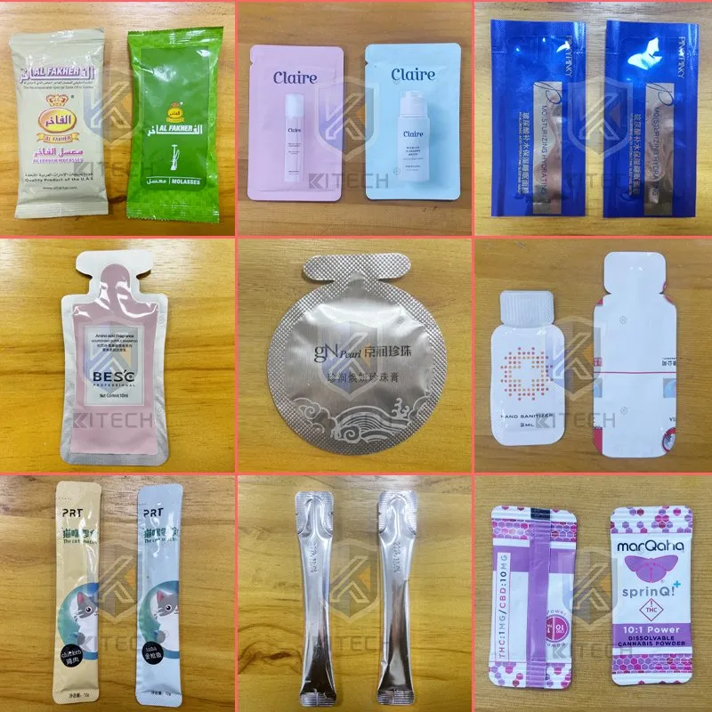 Kinghanlong Automatic Sachet Liquid Gel Fruit Jelly Honey Irregular Shaped Bag Form Fill Seal Wrapping Flow Packaging Packing Filling Sealing Machine