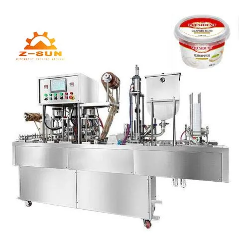 Leadworld Automatic Fruit Jam Chocolate Sauce Jelly Yogurt Ice Cream Juice Sugar Honey Cup Filling Machine and Sealing Machine