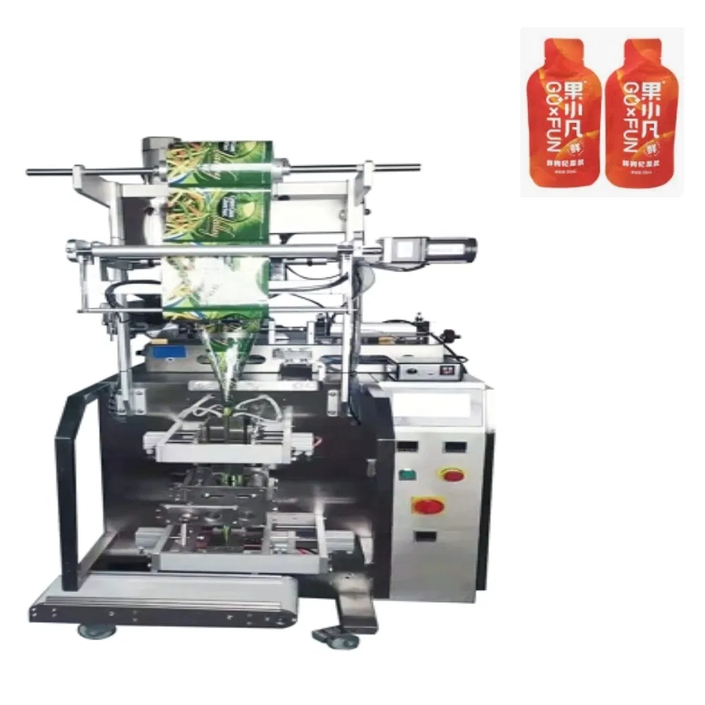 New Fruit Carbonated Drink Mineral Water Liquid Chocolate Sauce Sealing Vertical Pillow Bag Type Jelly Filling Machine