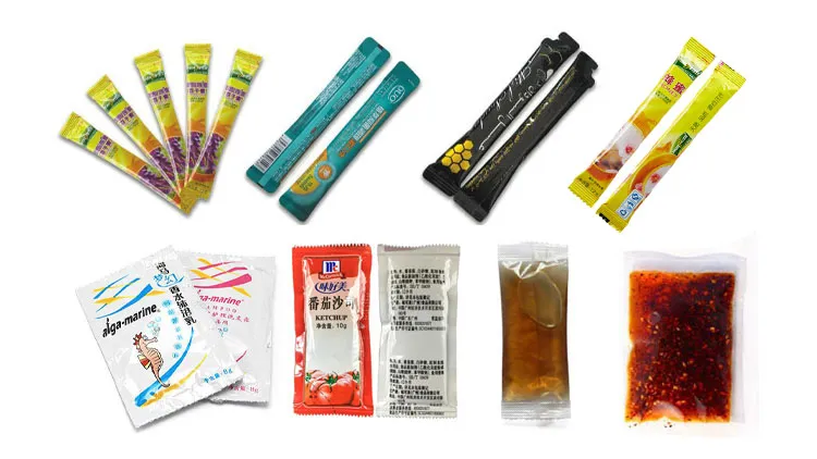 Packaging Sachet Sealing Food Beverage Honey Equipment Ketchup Liquid Filling Mini Heat Vertical Packing Jelly Making Machine