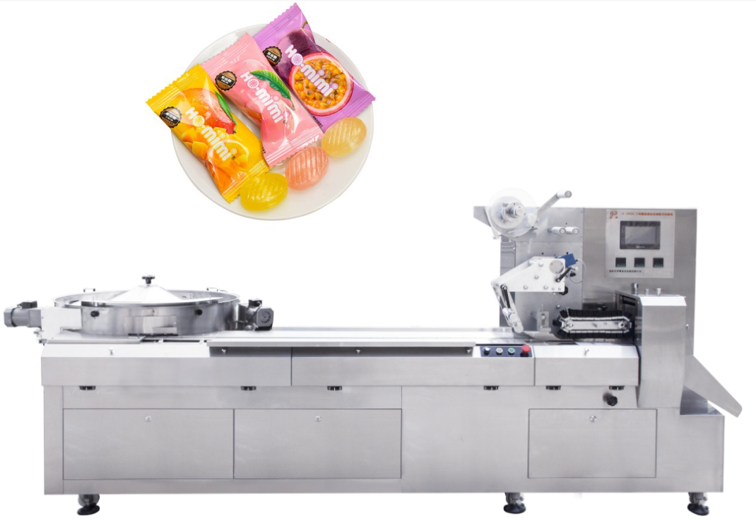 Reliable Jelly Packing Machine with Pillow Type Sealing for Candy and Toffee