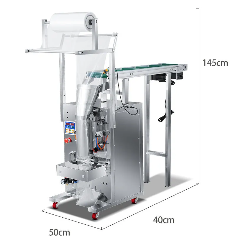 Small Automatic Sealing Machine Small Business Jelly Gummy Chain Hopper Hand Thrown Food Granule Packaging Machine Bag